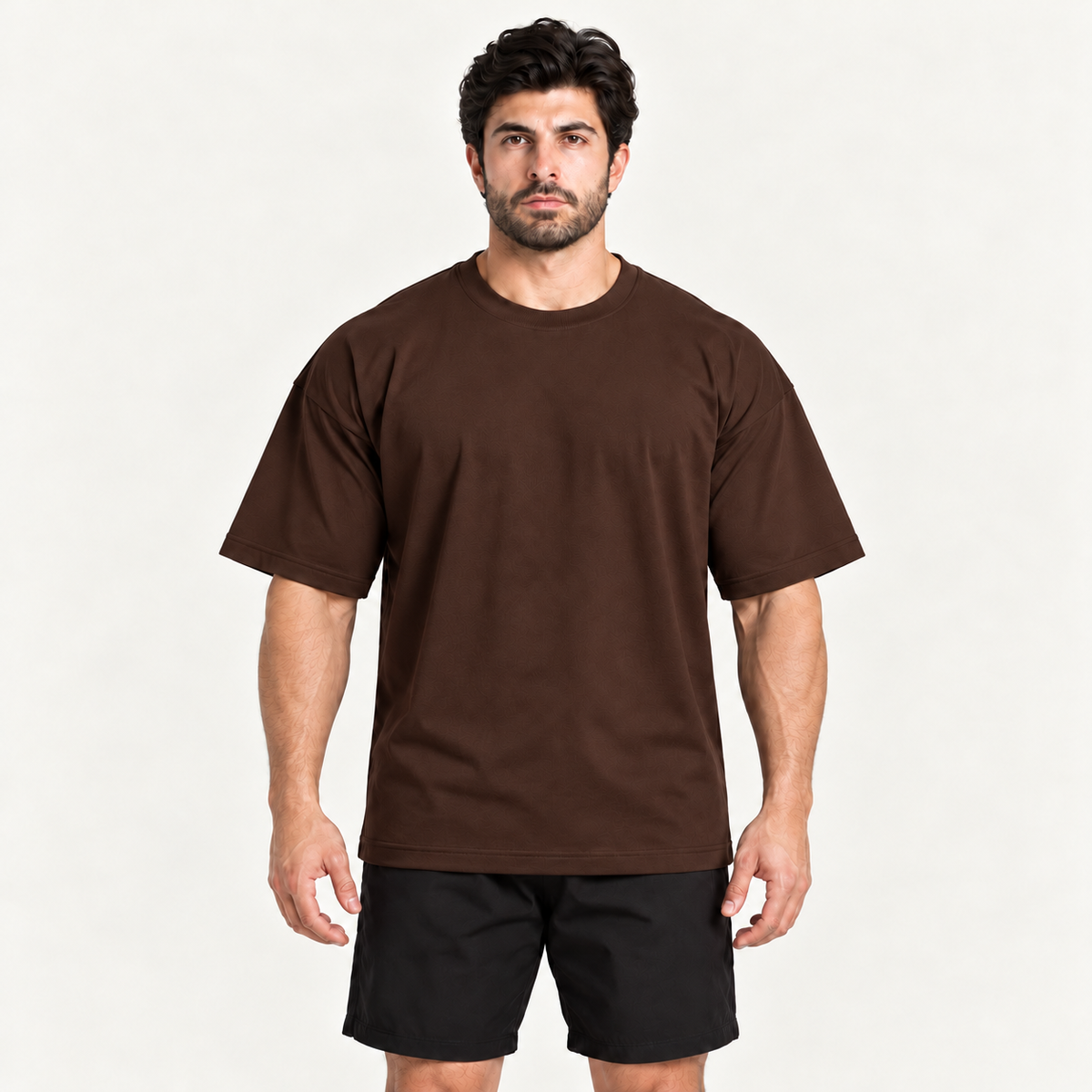 Camiseta Oversized Premium Grexx marrom — frente