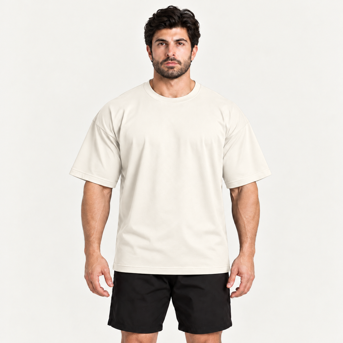 Camiseta Oversized Premium Grexx off-white — frente