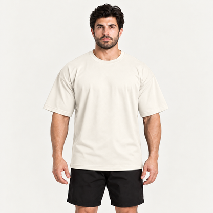 Camiseta Oversized Premium Grexx off-white — frente