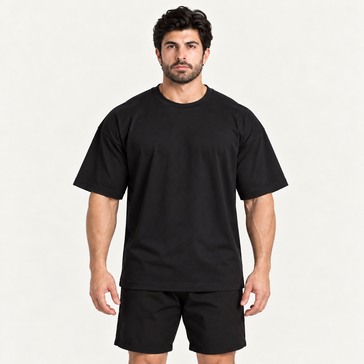 Camiseta Oversized Premium Grexx preta — frente