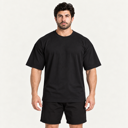 Camiseta Oversized Premium Grexx preta — frente