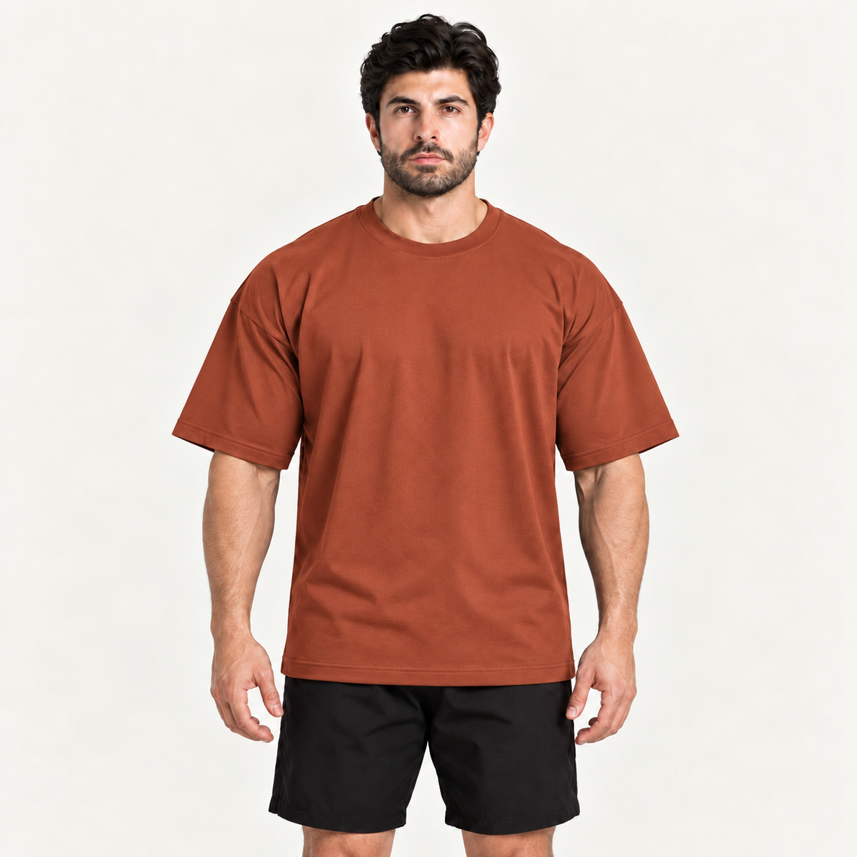 Camiseta Oversized Premium Grexx terracota — frente